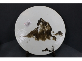 墨彩山水瓷板
