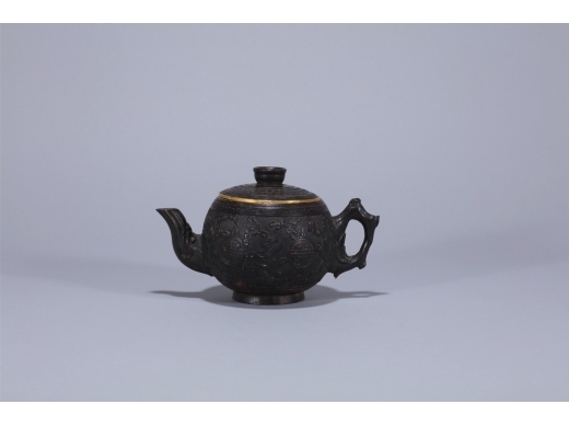 清 椰壳茶壶