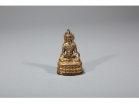 十五世纪 铜鎏金无量寿佛坐像