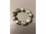 白地景泰蓝花卉手串