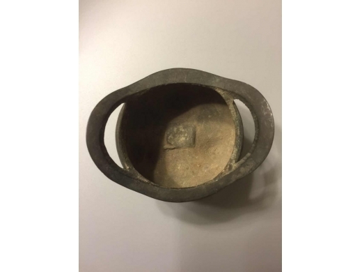 黒銅雙耳小炉