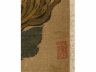绢本着色福寿双果
