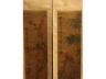 丝绸地着色花鸟4屏条