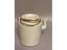 白釉筒形茶壺