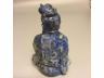  仿古青金石琢坐相观音
