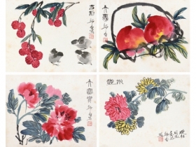 娄师白花卉（四帧）