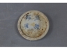 青花圆形瓷砚（缺盖）