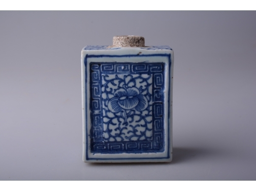 青花茶叶筒