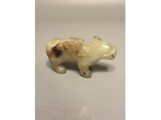古白玉皮子飞翼立狩