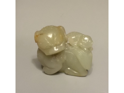 青白玉太少狮挂珮
