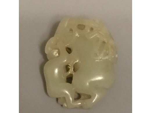 白玉琢童子挂珮