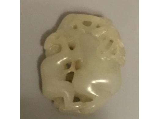 白玉琢童子挂珮