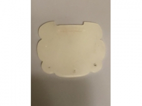 白玉素工锁牌挂珮