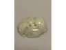 白玉琢灵芝小双羊挂件