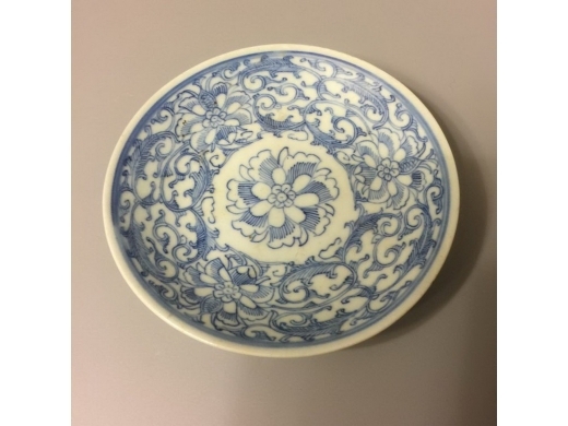 青花满花花卉盆
