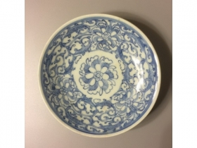 青花满花花卉盆
