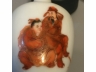 矾红教子图小瓶