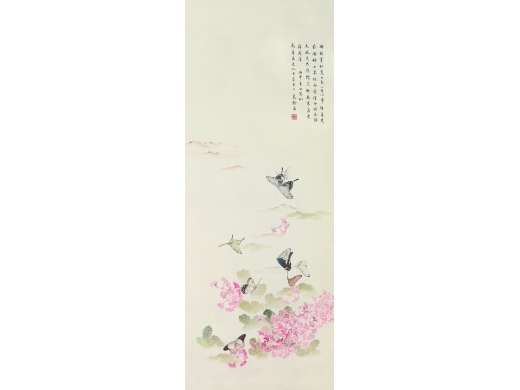 宋美龄（1898～2003） 蝶恋花 立轴 设色纸本