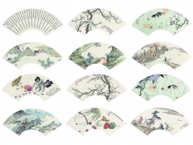 刘佩乙（1926～2003） 花卉 册页 设色纸本