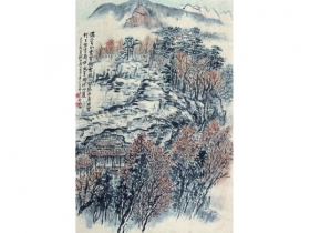 吴一峰（1907～1998） 山水 立轴 设色纸本