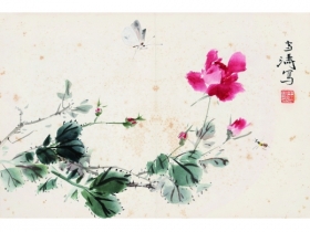 王雪涛（1903～1982） 花鸟 镜片 设色纸本