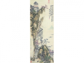 林长民（1876～1925） 山水 立轴 设色绢本