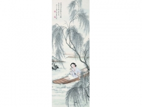 吴青霞（1910～2008） 仕女 立轴 设色纸本