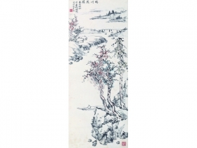 胡佩衡（1892～1965） 晴川揽胜 立轴 设色纸本