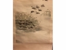 紙本設色秋雁中堂 作者：知笙