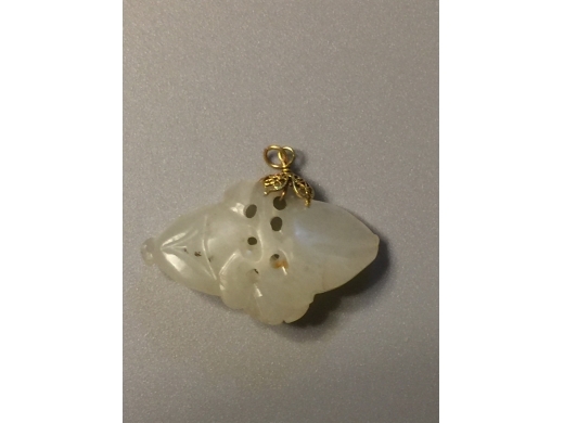 白玉琢福壽三多小掛件