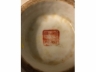 粉彩花蝶八方高足盆