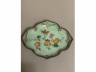 琺瑯花蝶花形小盆一對