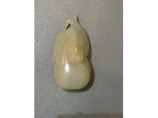 白玉琢大吉形掛件