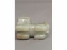 白玉琢臥狩大把玩擺件