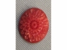 原品深紅珊瑚彫花 戒指面，吊咀料二件
