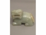 白玉琢臥狩大把玩擺件