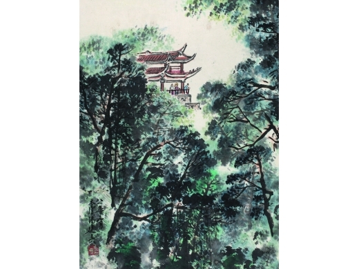 冯建吴 清音阁小景