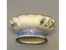 仿康彩花鳥花果，金花边，高足盆，同治當朝款精品