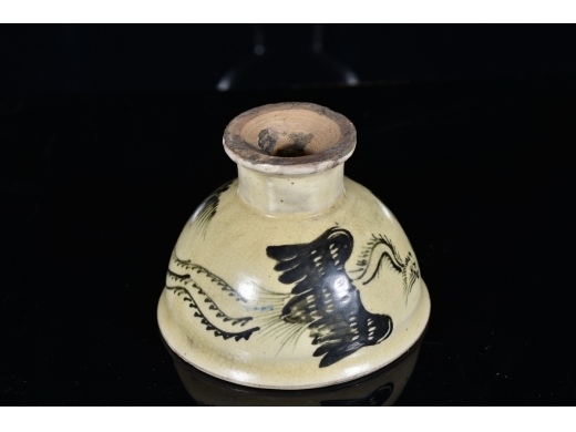 明代 磁州窑 高脚杯