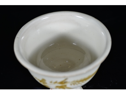 明代 蝴蝶 高足杯