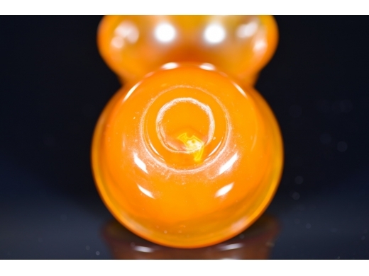 晚清 鸡油黄 玛瑙杯一对