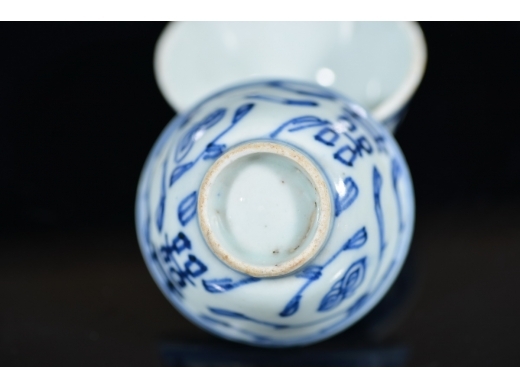 青花喜事连连 酒杯
