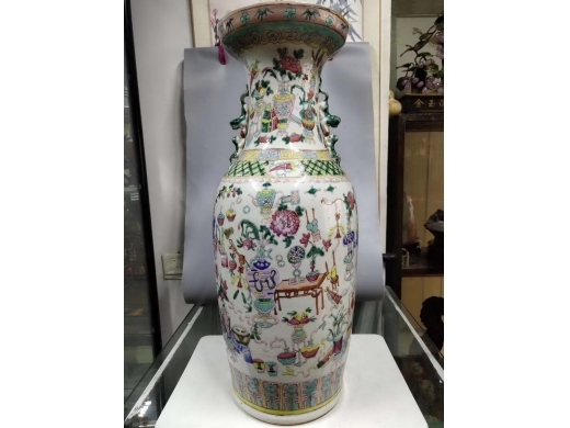 暗八仙 兽耳大瓶