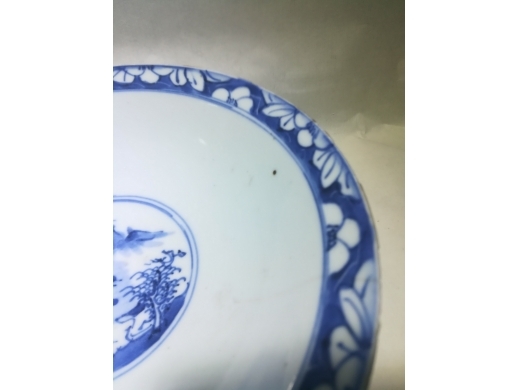 青花福禄寿喜四星高足碗