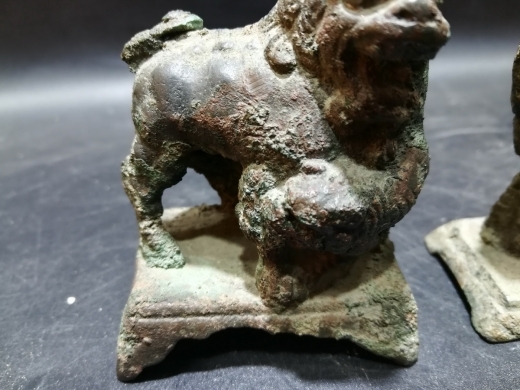 狮子舞绣球一对