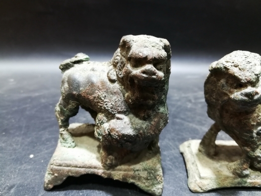 狮子舞绣球一对