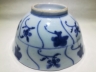 青花灵芝纹茶碗