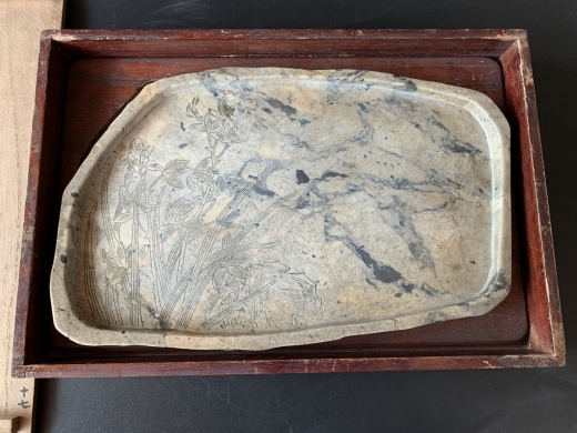 大理石刻花水底