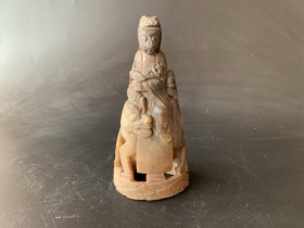 牛角雕观音