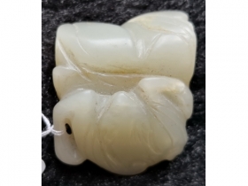 白玉福寿挂件